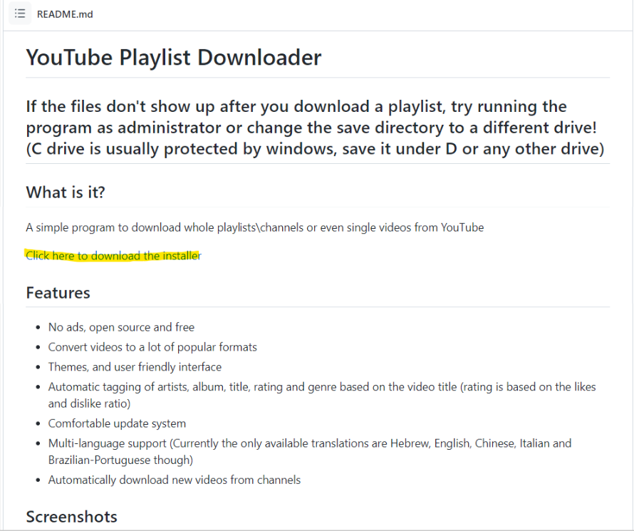 YouTube Playlist Downloader